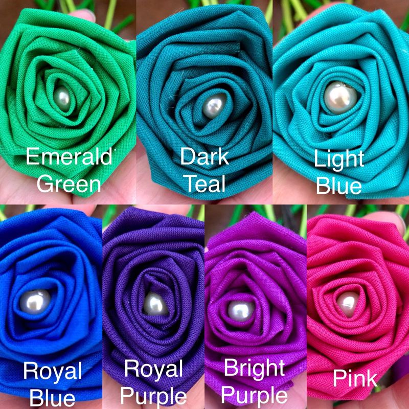 Bright Rainbow Cotton Roses with Stems, Rainbow Flower Bouquet, 2nd Anniversary, Cotton Anniversary Gift, Rainbow Roses, Second Anniversary
