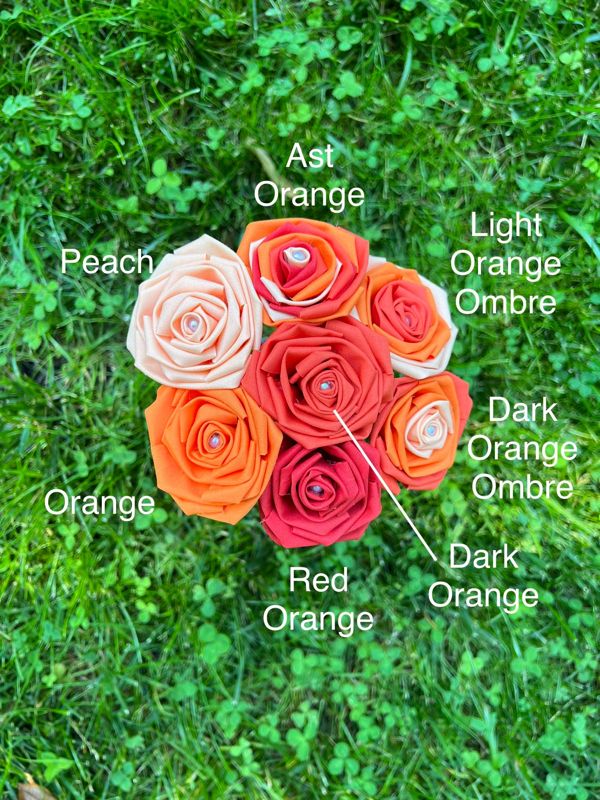 Single Cotton Fabric Rose with Stick Stem, Gift for Her, Second Anniversary Gift, 2nd Anniversary, Cotton Anniversary