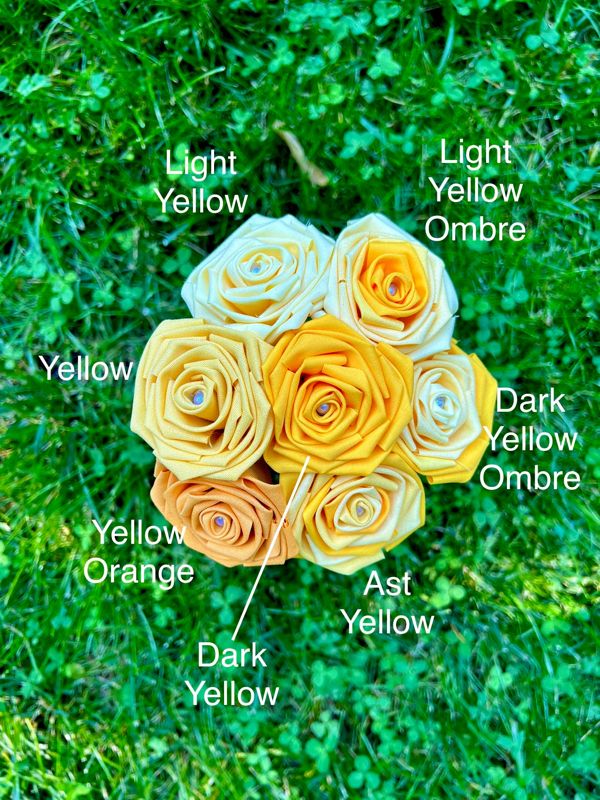 Single Cotton Fabric Rose with Stick Stem, Gift for Her, Second Anniversary Gift, 2nd Anniversary, Cotton Anniversary