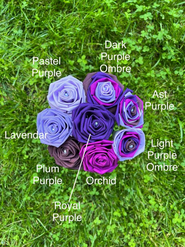 Single Cotton Fabric Rose with Stick Stem, Gift for Her, Second Anniversary Gift, 2nd Anniversary, Cotton Anniversary