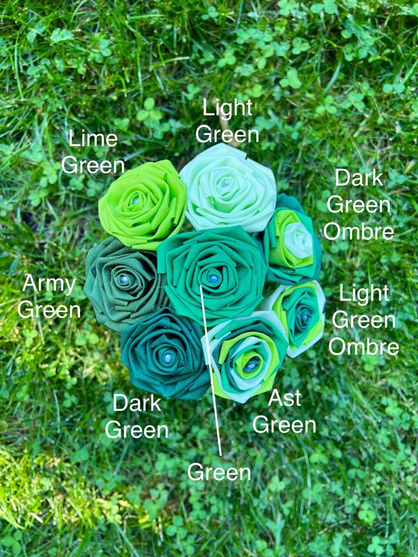 Single Cotton Fabric Rose with Stick Stem, Gift for Her, Second Anniversary Gift, 2nd Anniversary, Cotton Anniversary