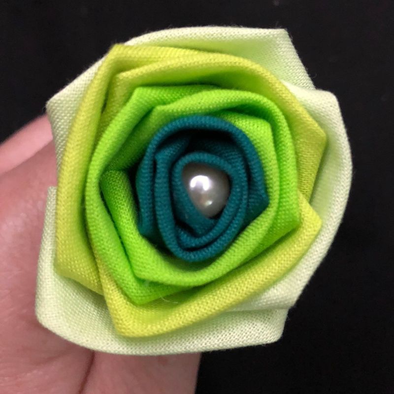 Green Cotton Roses with Stems, Green Ombré Flower Bouquet, Green Rose, Green Ombré Roses, Cotton Anniversary, 2nd Anniversary, Gift for Her