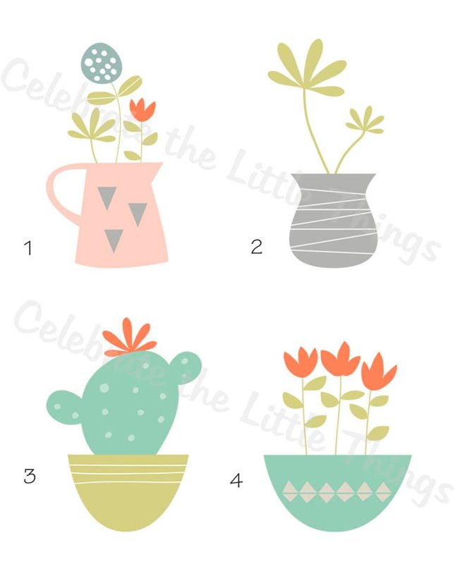 personalized notepad . POTTED PLANTS note pad . floral vase notepad . personalized stationery . succulent stationary