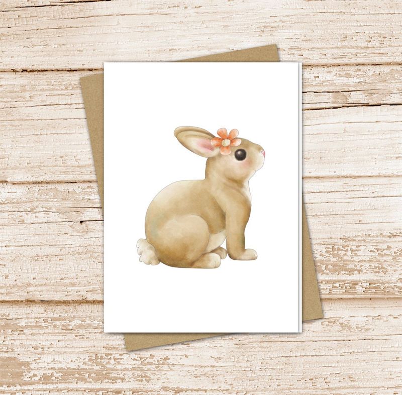 Spring Bunny Card Set