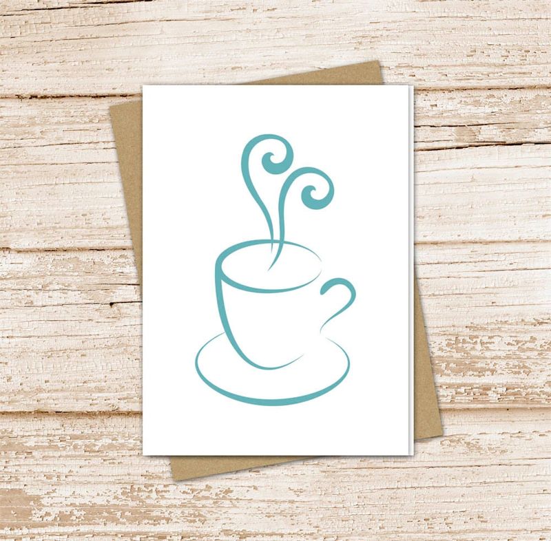 coffee card set .  coffee lover note cards . love . coffee cup, mug . blank note cards . notecards . folded stationery . stationary set