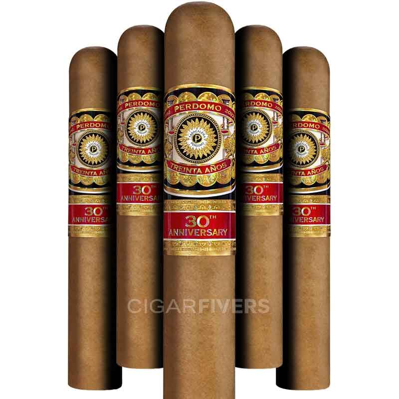 Perdomo 30th Anniversary Box-Pressed Connecticut Gordo (pk/5)
