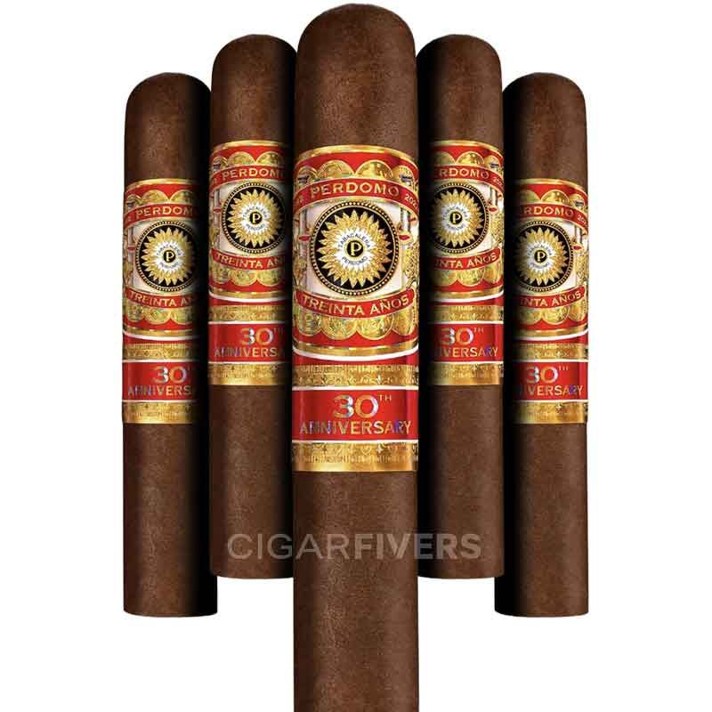 Perdomo 30th Anniversary Box-Pressed Sun Grown Robusto (pk/5)
