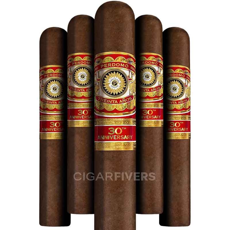 Perdomo 30th Anniversary Box-Pressed Sun Grown Gordo (pk/5)