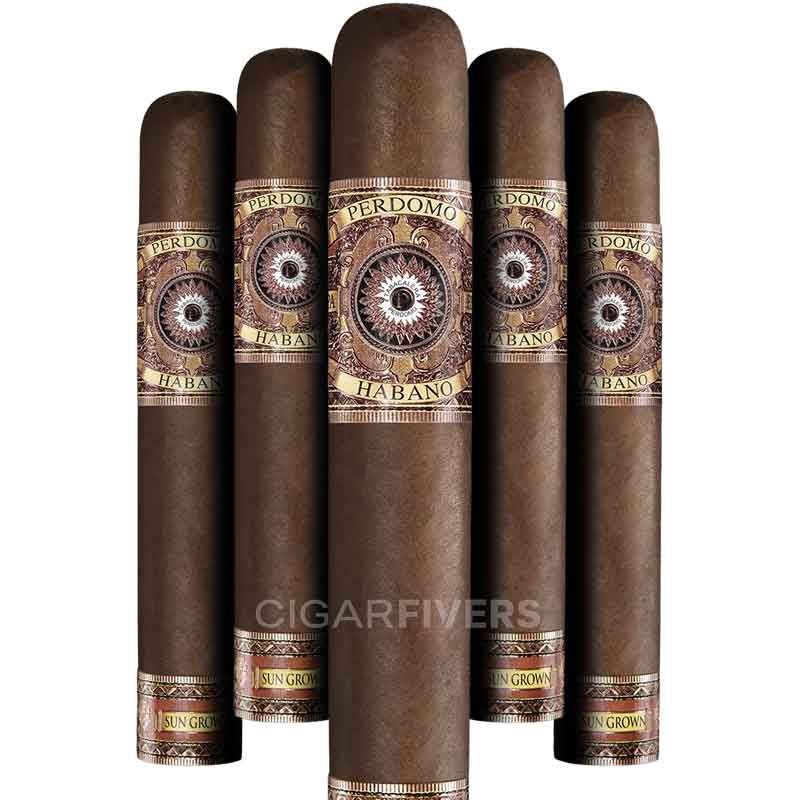 Perdomo Habano Bourbon Barrel-Aged Sun Grown Gordo (pk/5)