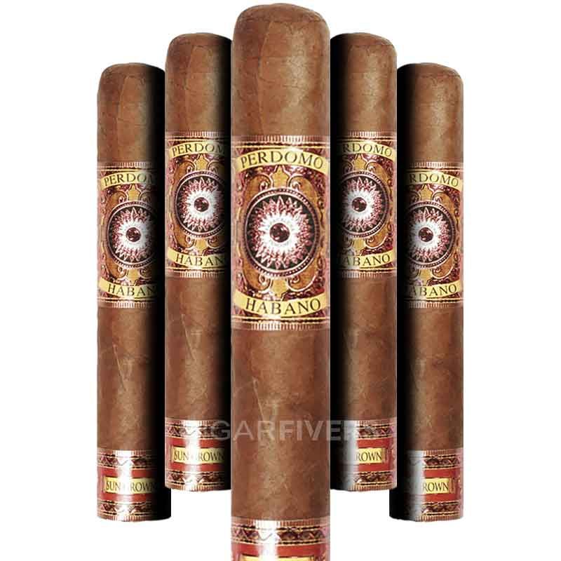 Perdomo Habano Bourbon Barrel-Aged Sun Grown Robusto (pk/5)