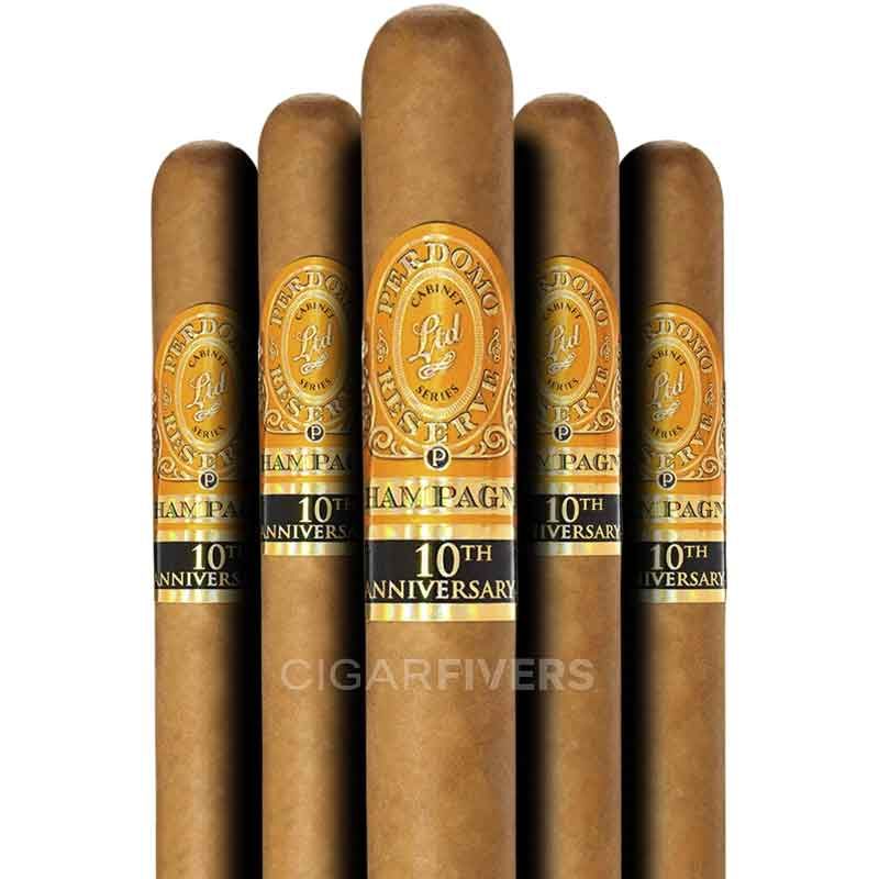 Perdomo Reserve 10th Anniv. Champagne Churchill (pk/5)