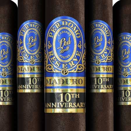 Perdomo Reserve 10th Anniversary Box-Pressed Maduro Super Toro (pk/5)