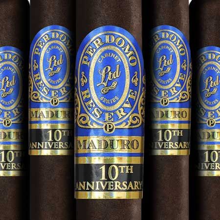 Perdomo Reserve 10th Anniversary Box-Pressed Maduro Super Toro (pk/5)