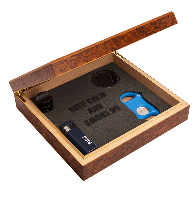 Humidor Supreme® 5-Piece Traveler Gift Set KEEP CALM AND SMOKE ON TRAVELER 15