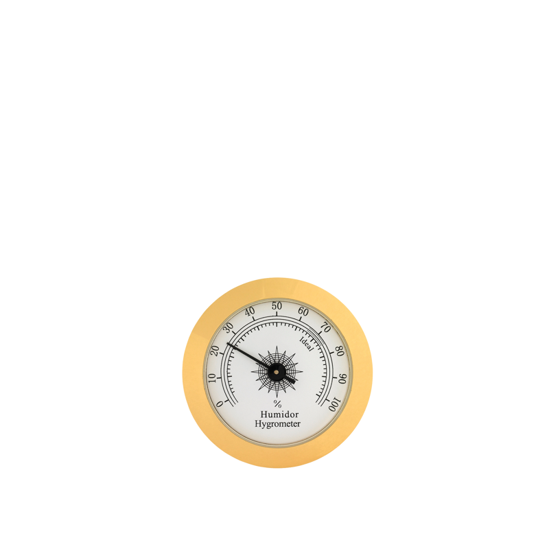 Round Analog Hygrometer Gold