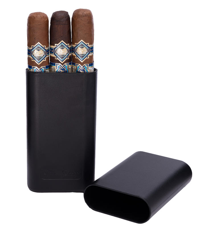 Cigar Caddy® Cigar Tube Display, 3 ct, 6 Qty Black