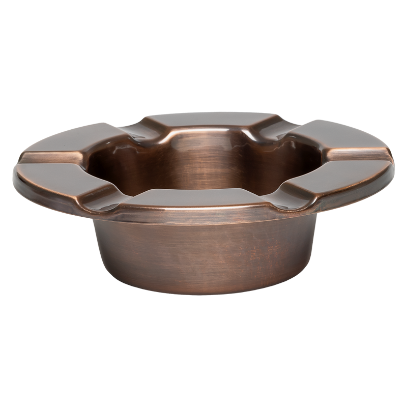 Stinky Cigar® One Piece Ashtray Black Nickel Plated