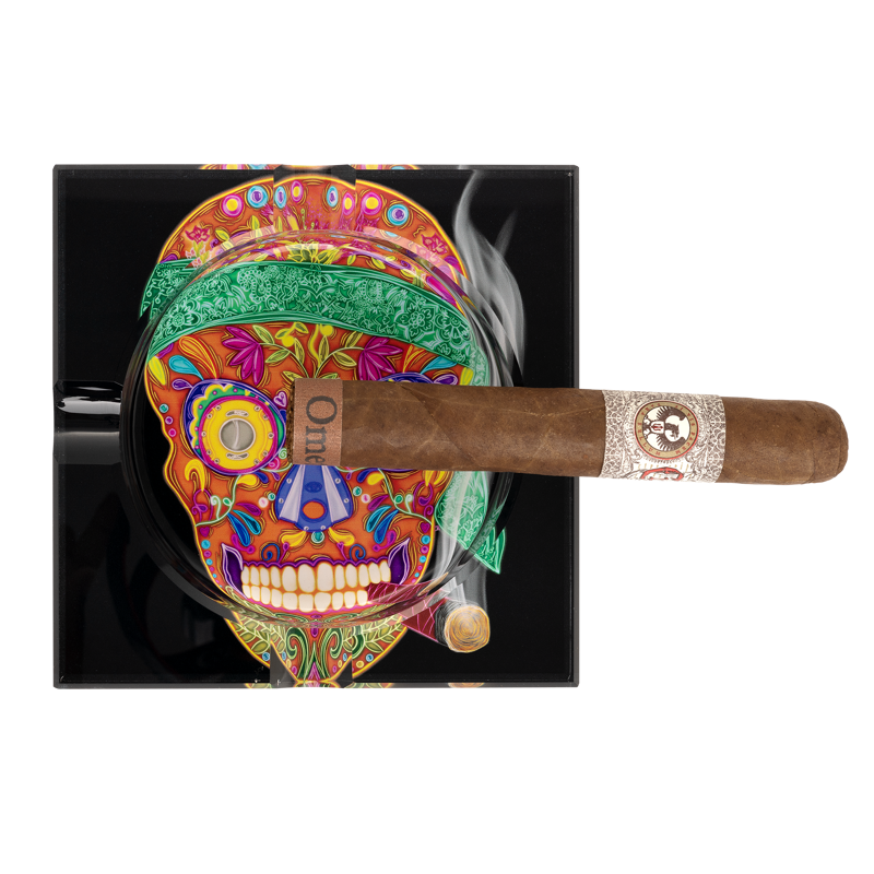 Crystal Ashtray | Calavera Skull print Calavera Skull