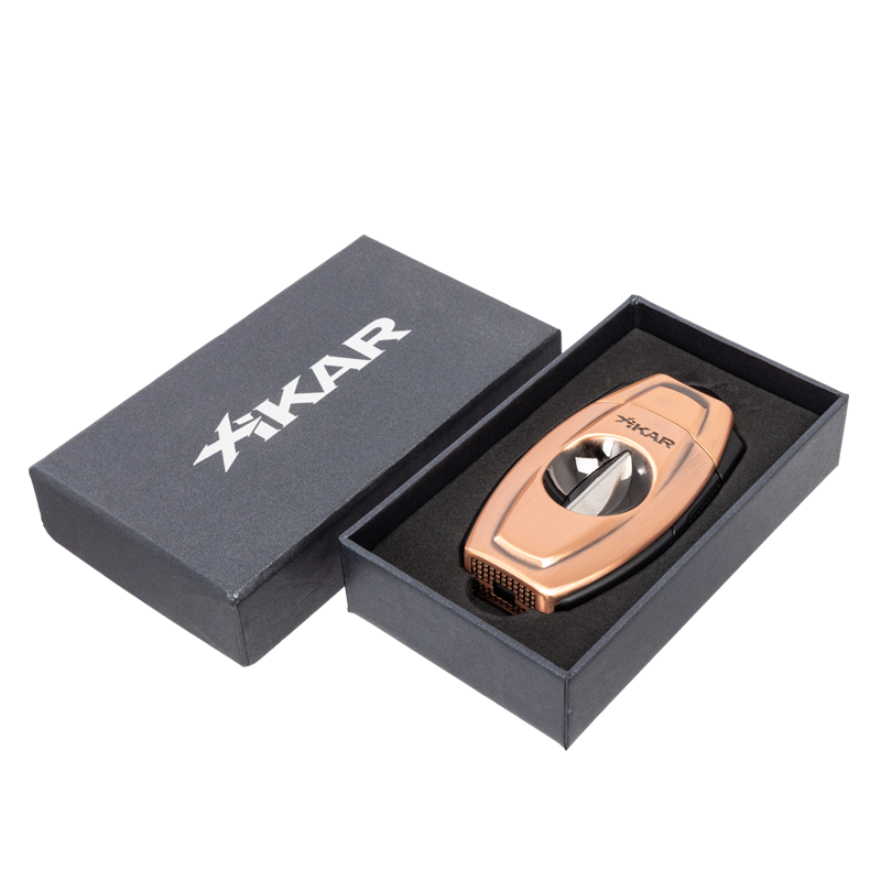 XIKAR® Flip Dual Cigar Cutter Black & Bronze