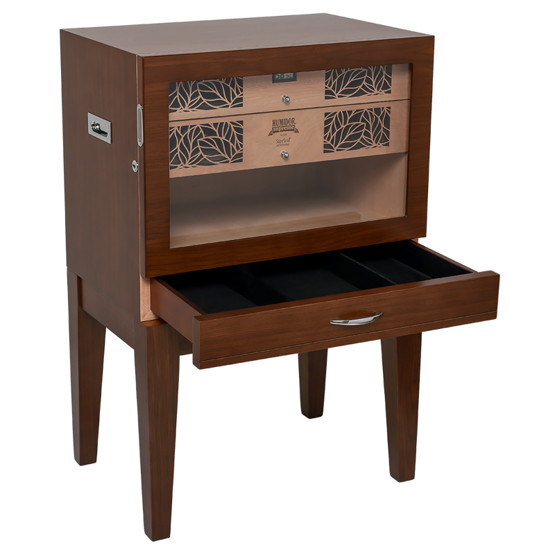 Humidor Supreme® Balthazar II End Table  Humidor Black Oak