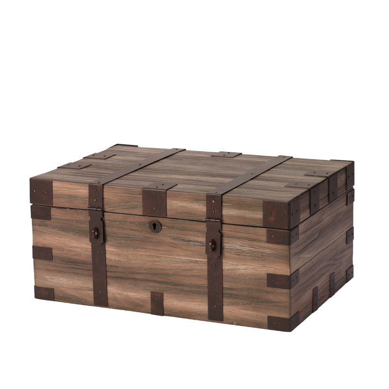 Humidor Supreme® Renaissance RECLAIMED WOOD FINISH LARGE HUMIDOR (75CT+)