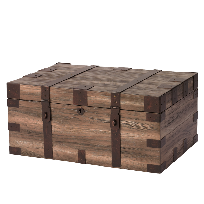 Humidor Supreme® Renaissance RECLAIMED WOOD FINISH LARGE HUMIDOR (75CT+)