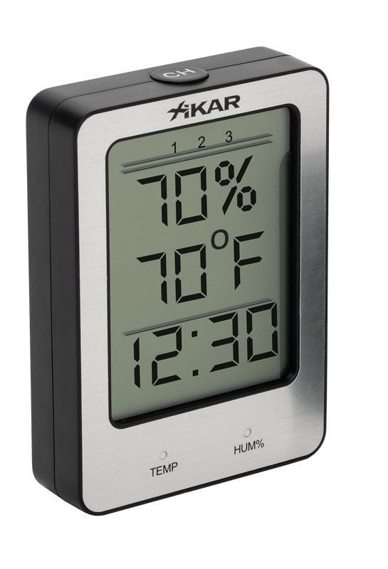 XIKAR® Wireless Hygrometer System Black Small