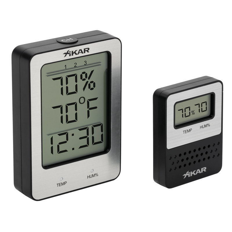 XIKAR® Wireless Hygrometer System Black Small