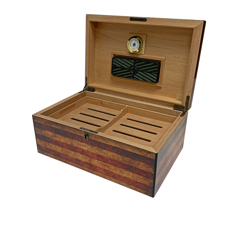 Large Desktop Humidors by Humidor Supreme Airforce Print LARGE HUMIDOR (75CT+)