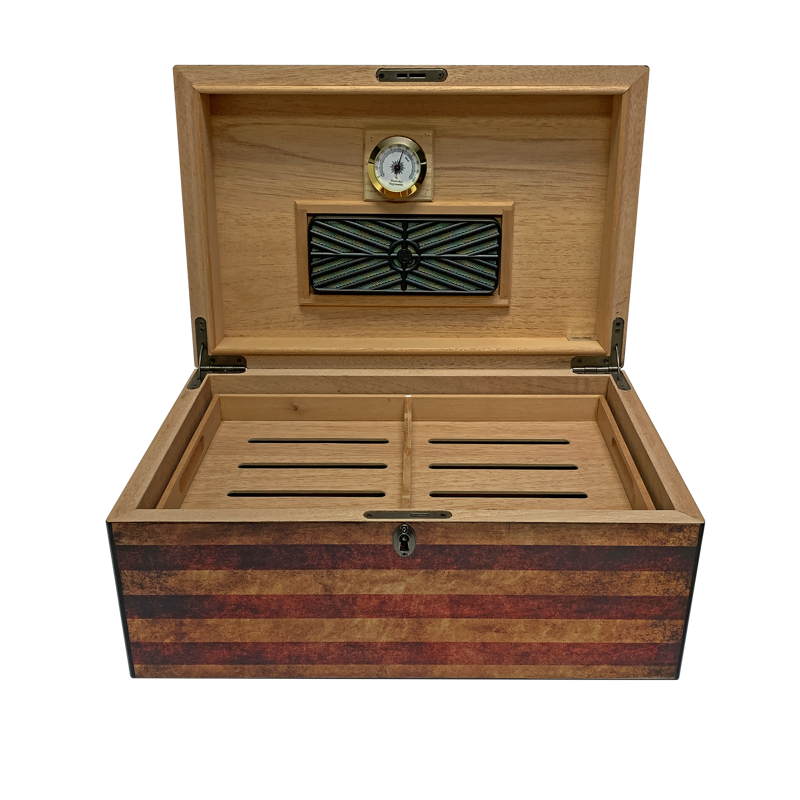 Large Desktop Humidors by Humidor Supreme Airforce Print LARGE HUMIDOR (75CT+)
