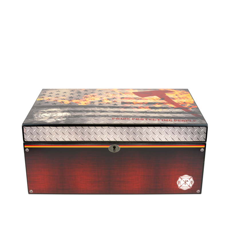 Large Desktop Humidors by Humidor Supreme Airforce Print LARGE HUMIDOR (75CT+)