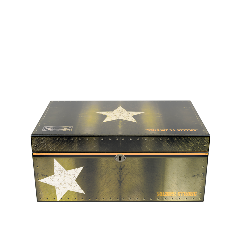 Large Desktop Humidors by Humidor Supreme Airforce Print LARGE HUMIDOR (75CT+)