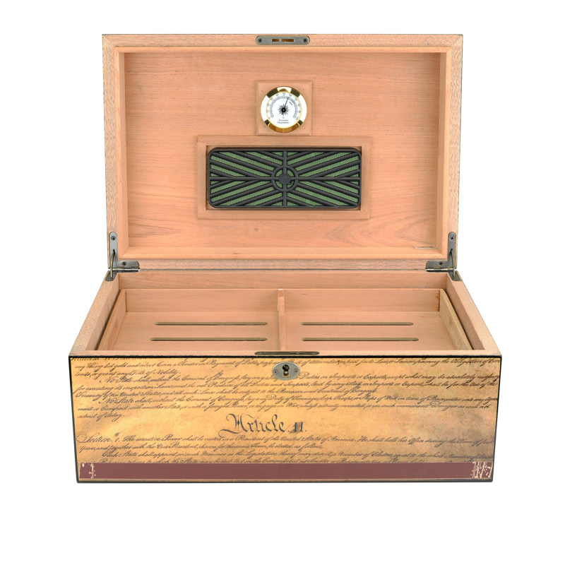 Large Desktop Humidors by Humidor Supreme Airforce Print LARGE HUMIDOR (75CT+)