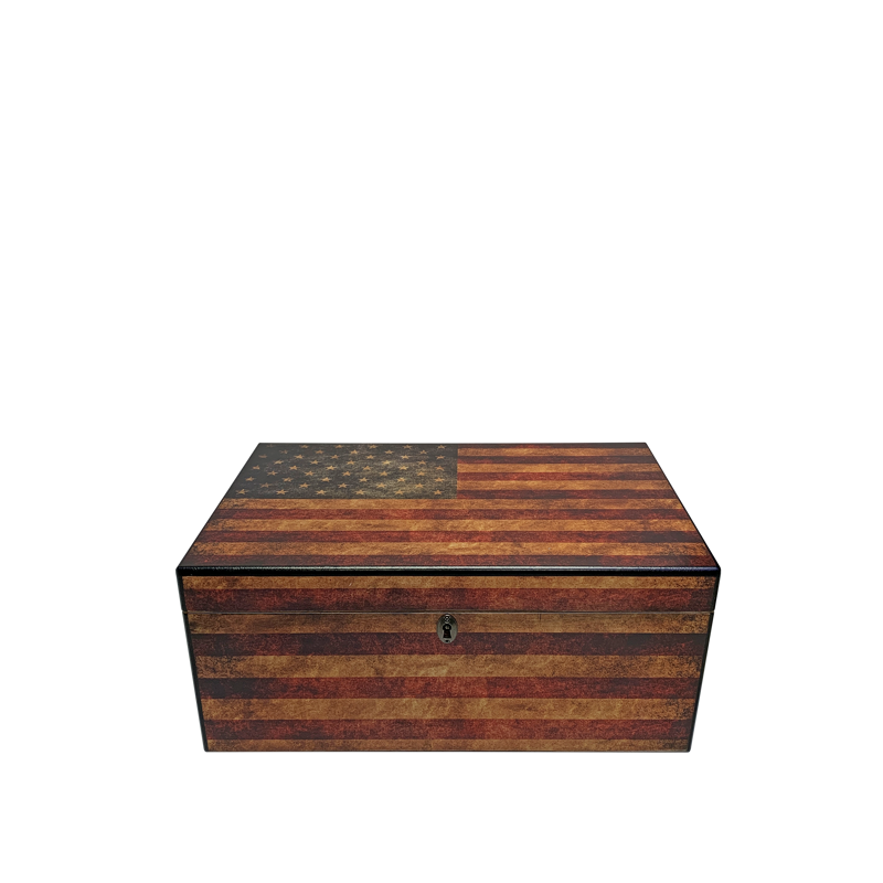 Large Desktop Humidors by Humidor Supreme Airforce Print LARGE HUMIDOR (75CT+)