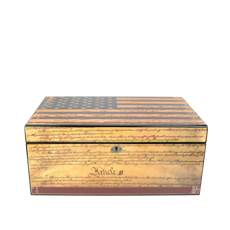 Large Desktop Humidors by Humidor Supreme Airforce Print LARGE HUMIDOR (75CT+)