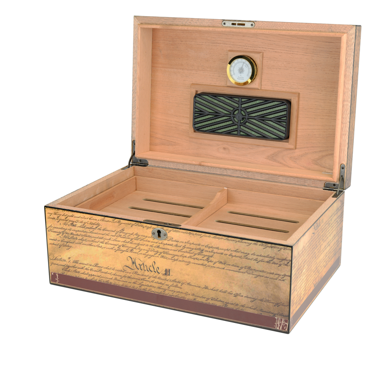 Large Desktop Humidors by Humidor Supreme Airforce Print LARGE HUMIDOR (75CT+)