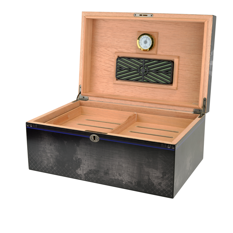Large Desktop Humidors by Humidor Supreme Airforce Print LARGE HUMIDOR (75CT+)