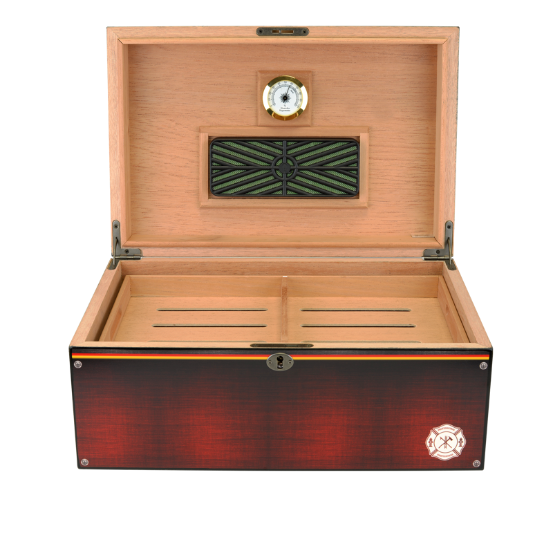 Large Desktop Humidors by Humidor Supreme Airforce Print LARGE HUMIDOR (75CT+)