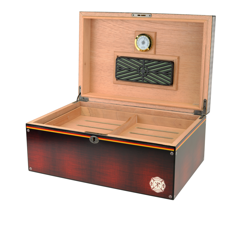 Large Desktop Humidors by Humidor Supreme Airforce Print LARGE HUMIDOR (75CT+)