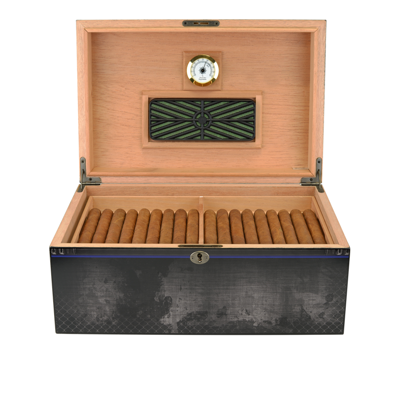 Large Desktop Humidors by Humidor Supreme Airforce Print LARGE HUMIDOR (75CT+)