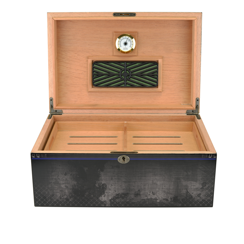 Large Desktop Humidors by Humidor Supreme Airforce Print LARGE HUMIDOR (75CT+)