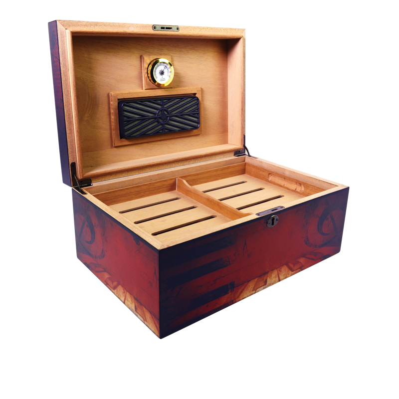 Large Desktop Humidors by Humidor Supreme Airforce Print LARGE HUMIDOR (75CT+)