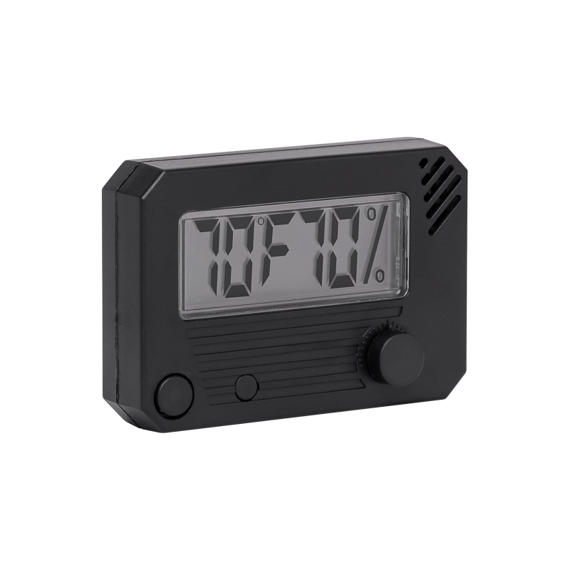 HygroSet® Digital Hygrometer Black Front Mount