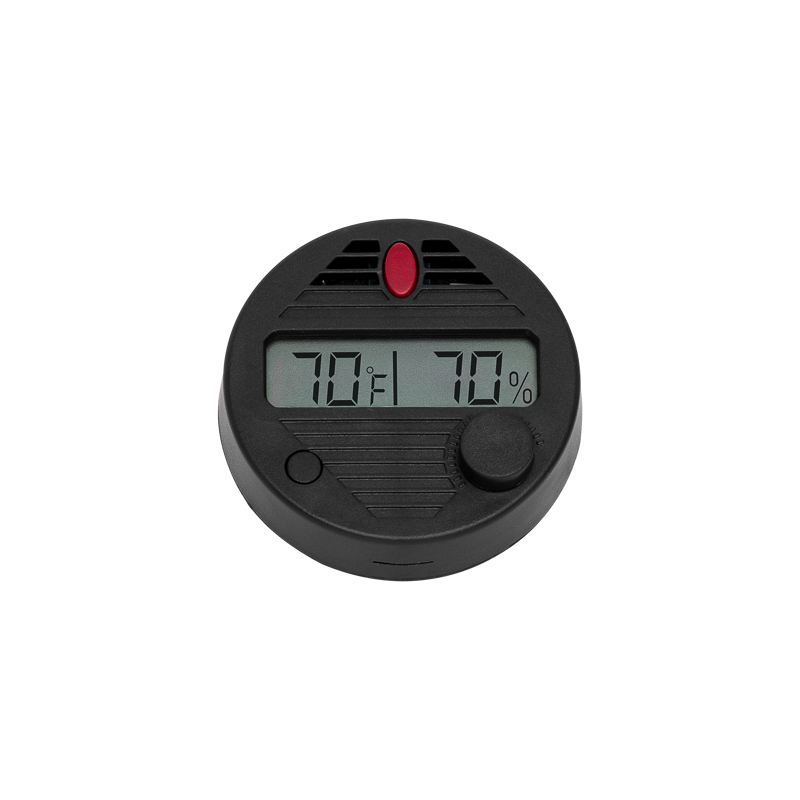 HygroSet® Digital Hygrometer Black Front Mount
