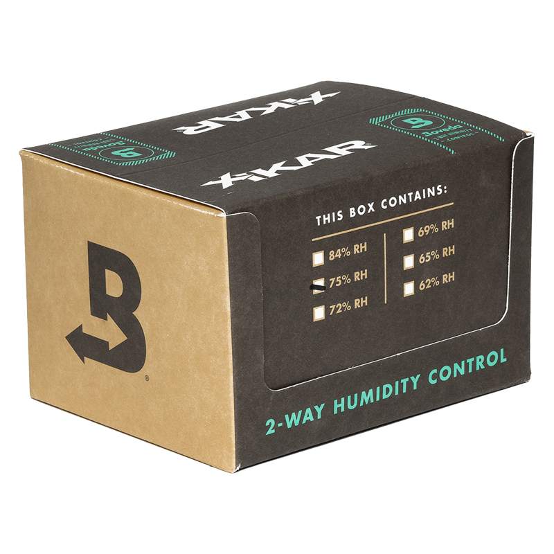 XIKAR/BOVEDA TWO-WAY HUMIDITY CONTROL 60G PACKS (RETAIL CUBES) 65pct 60 gram