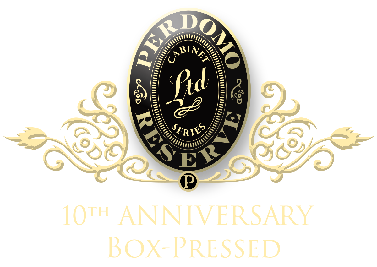 Perdomo 10th Anniversary logo