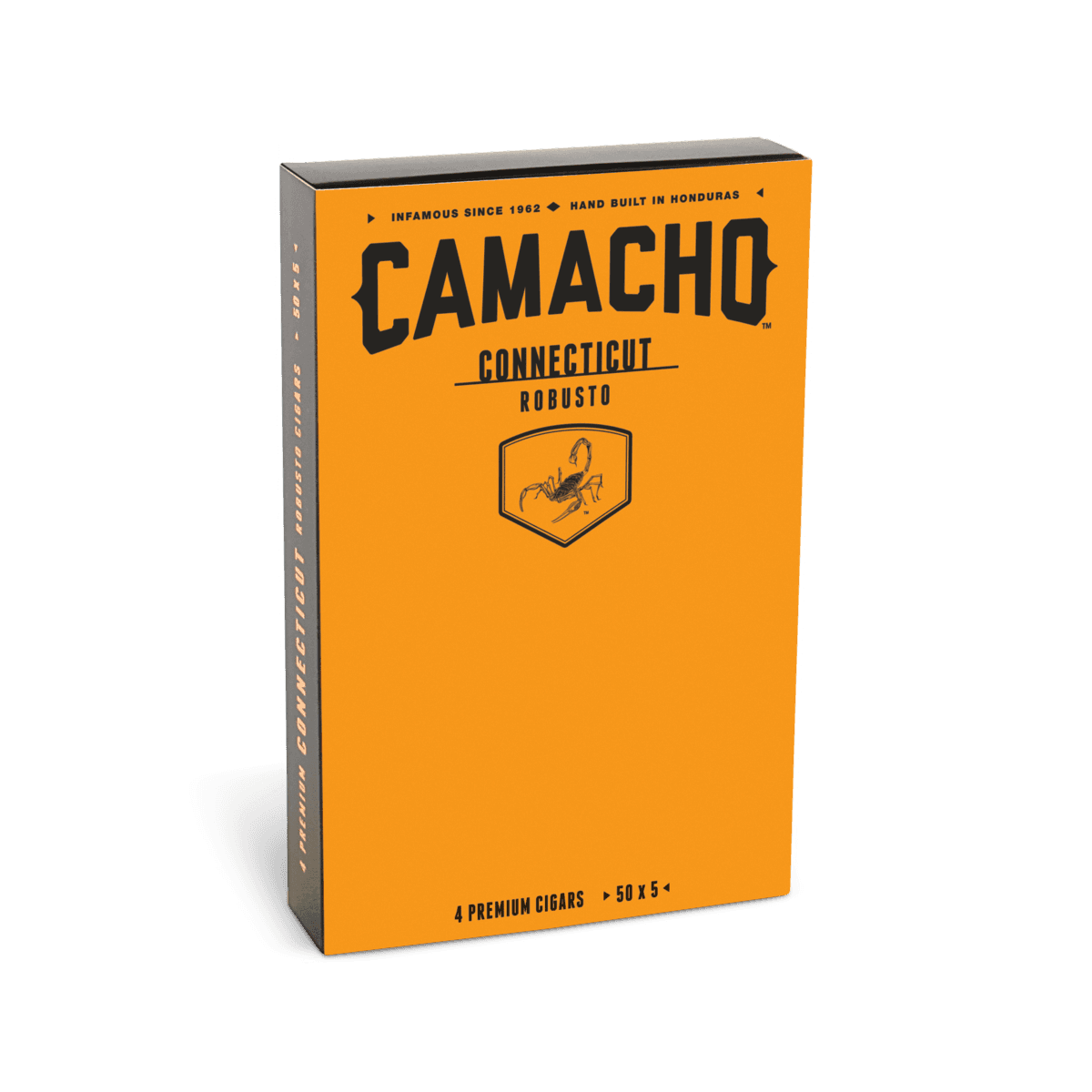 Camacho Connecticut Robusto close Pack of 4 cigars