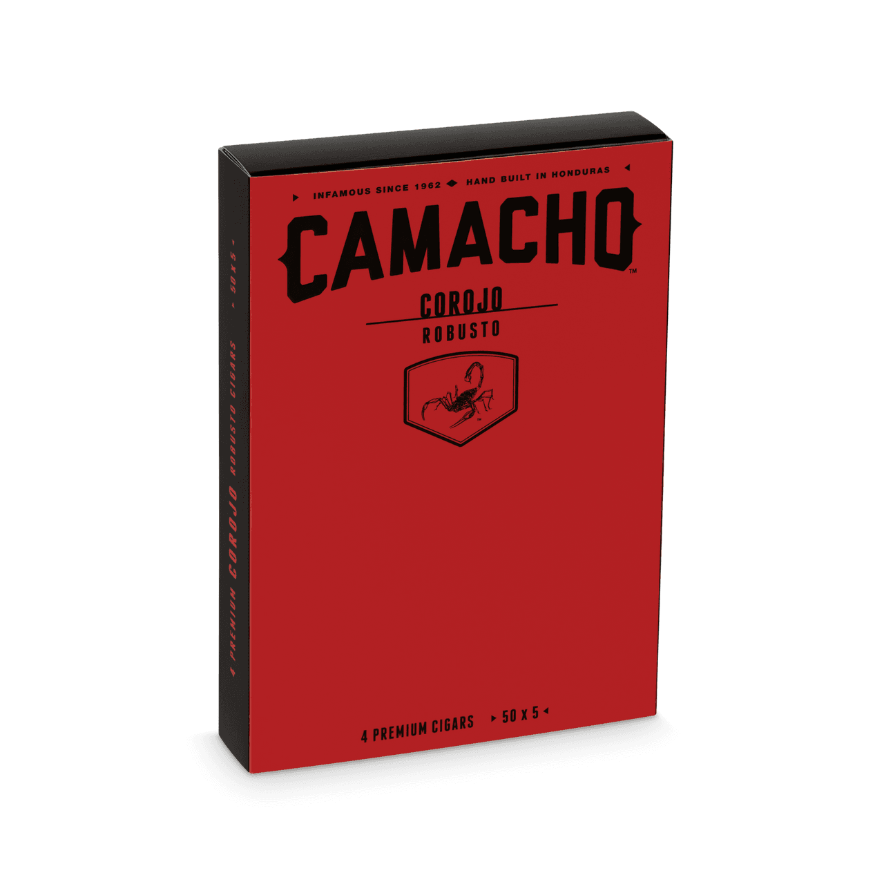 Camacho Corojo Robusto close Pack of 4 cigars