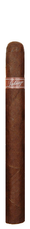 Single brown Tatuaje cigar with white band and rounded cap on a white background.