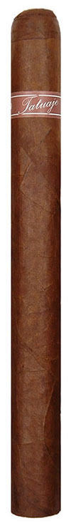 Vertical product shot of a Tatuaje Seleccion de Cazador straight parejo cigar with a red "Tatuaje" band near the cap.